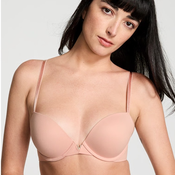 Victoria's Secret Dream Angels Push Up Bra 32DD Light Pink - Picture 1 of 6